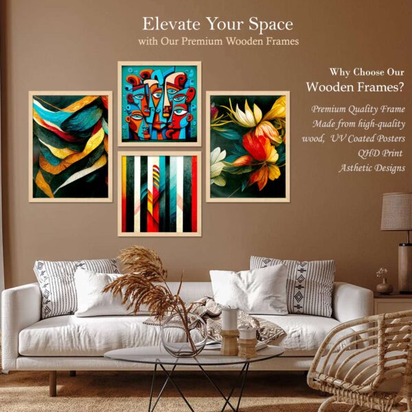 SET OF 4 DIGITAL WALL PAINTING - Image 2