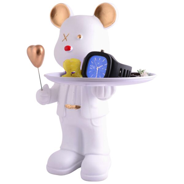 Cool Taddy Bear Showpiece for Home Decorative Showpiece | Taddy Bear with Paltter Statue for Home Decor Showpiece | Home Kitchen Decor | Office Decorative Item -6 - Image 2